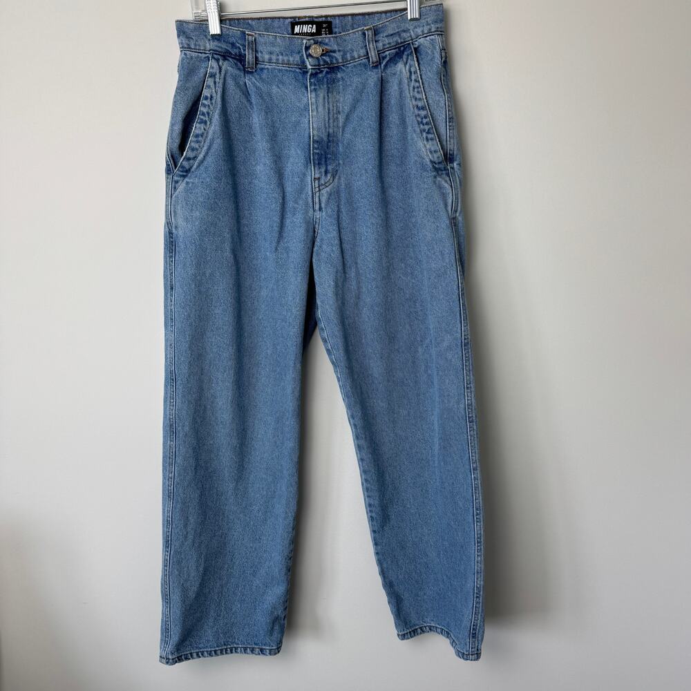 Minga London Baggy Medium Wash Jean Size 6